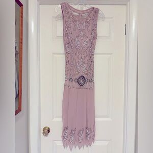 Vintage Y2K Sue Wong Nocturne Silk Beaded Fairy Dress